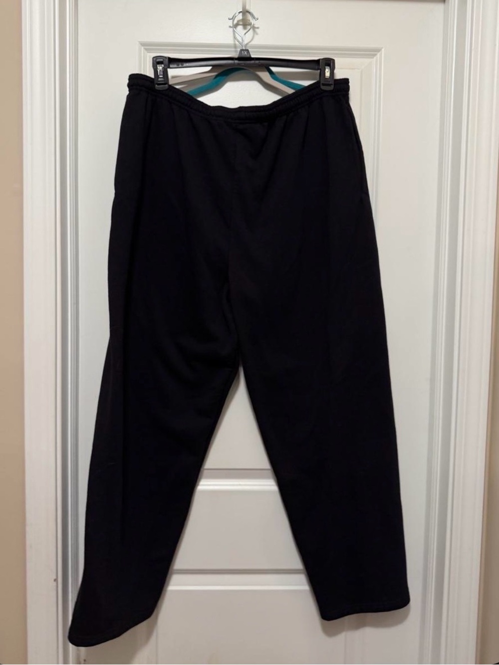 Men's Black Elastic Waist Sweatpants - Casual Comfort